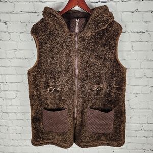 PAPILLON | cozy teddy plush hooded vest